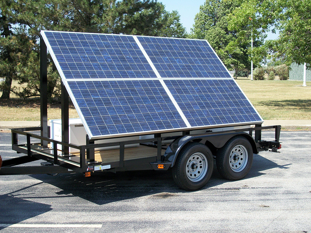 Trailer Mounted Solar Transportable Solar Power Commercial Solar