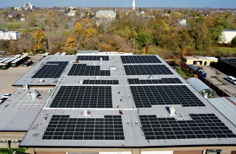 NYS Parks Niagara Regional Maint Bldg - solar powered rooftop system